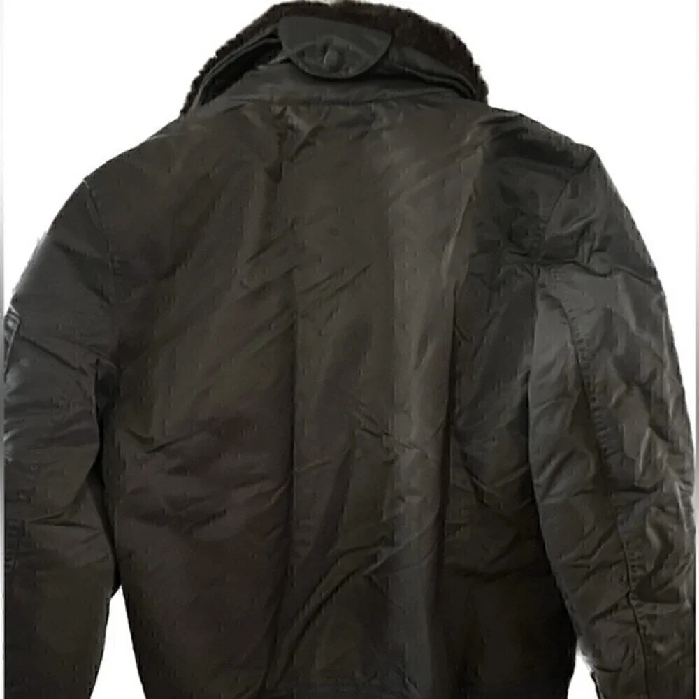 LEVI'S Men's Jacket Flight Bomber Jacket with a Faux Fur Removable Collar M $250